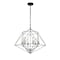 Z-Lite Geo 6 Light Chandelier, Matte Black 918-22MB-CH - alternate 3